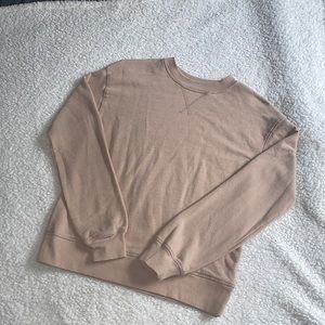 SO small tan crewneck